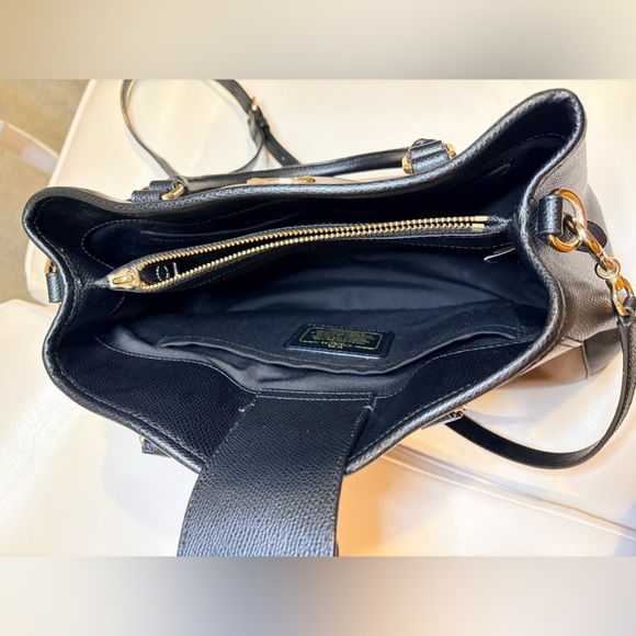 Coach Black and Bronze Satchel - Picture 12 of 15